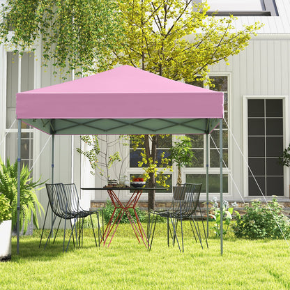 6.6 x 6.6 Feet Outdoor Pop-up Canopy Tent with UPF 50+ Sun Protection-Blue
