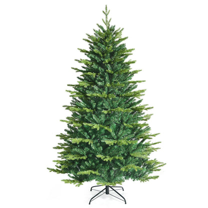 Pre-lit Artificial Hinged Christmas Tree with APP Controlled LED Lights-8'
