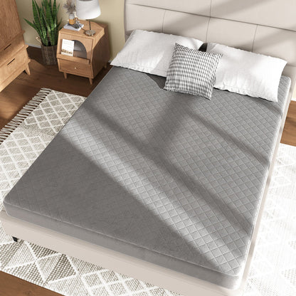 Twin/Queen/King Size Mattress Protector Luxury Super Soft Velvet Mattress Topper-King Size