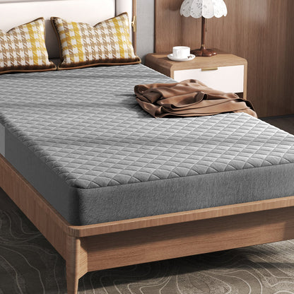 Twin/Queen/King Size Mattress Protector Luxury Super Soft Velvet Mattress Topper-King Size