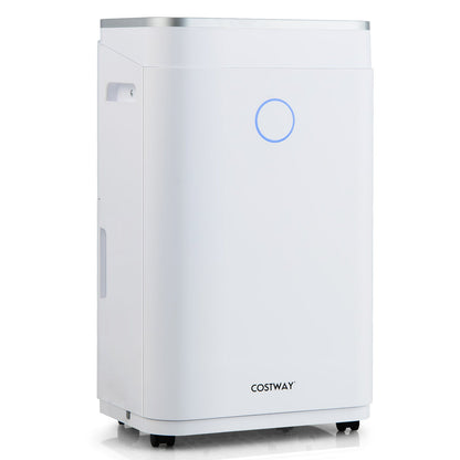 60-Pint Dehumidifier for Home and Basements 4000 Sq. Ft with 3-Color Digital Display-White