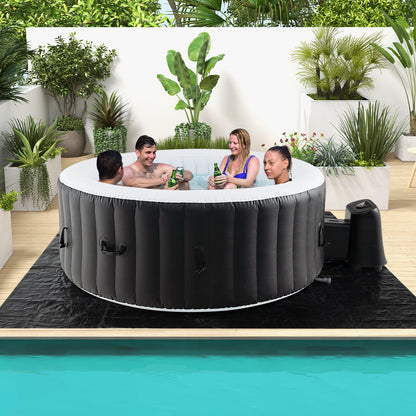 70/80 Inches Round SPA Pool Hottub with 110/130 Air Jets Electric Heater Pump-S