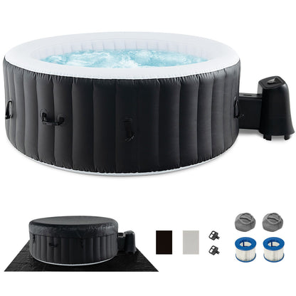 70/80 Inches Round SPA Pool Hottub with 110/130 Air Jets Electric Heater Pump-S