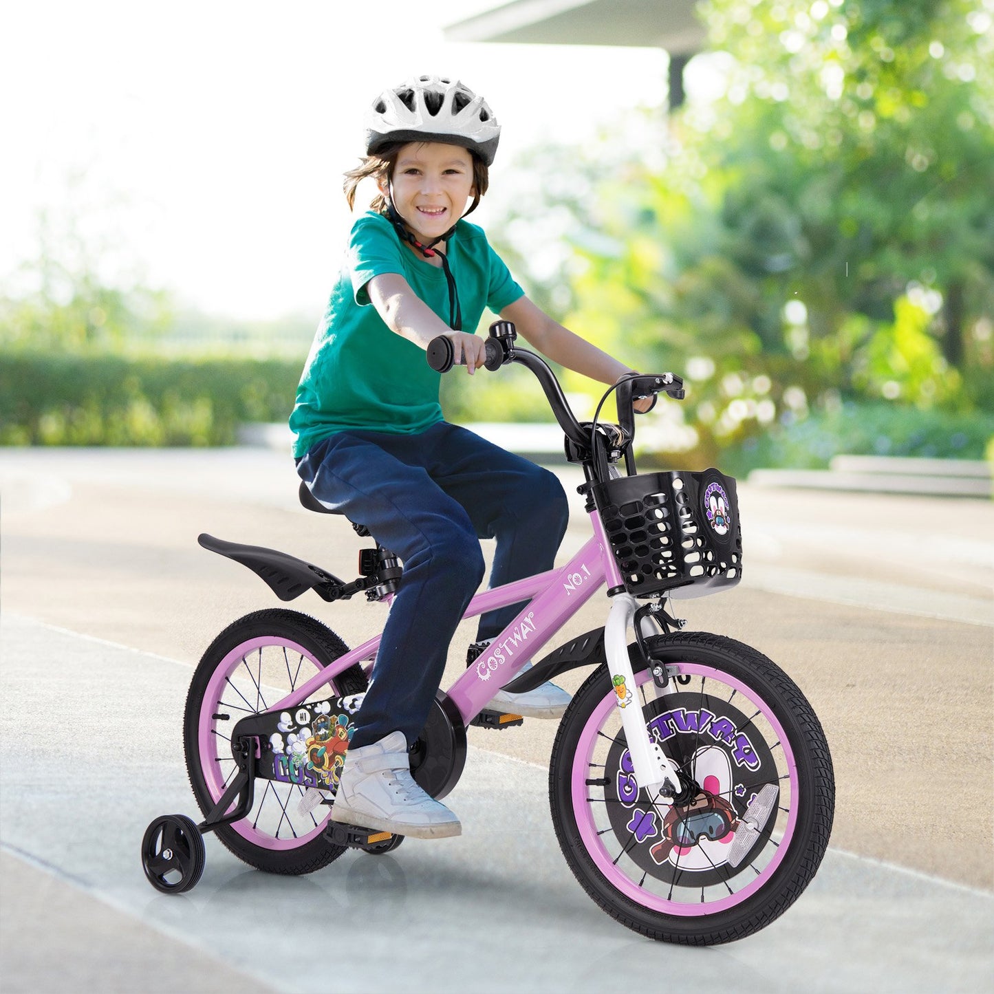 18 Inch Kids Bike for 4-8 Years Old Sport Bicycle with Adjustable Handlebar and Saddle-18 inches