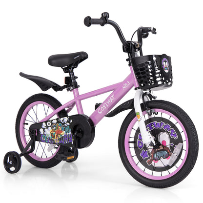 18 Inch Kids Bike for 4-8 Years Old Sport Bicycle with Adjustable Handlebar and Saddle-18 inches