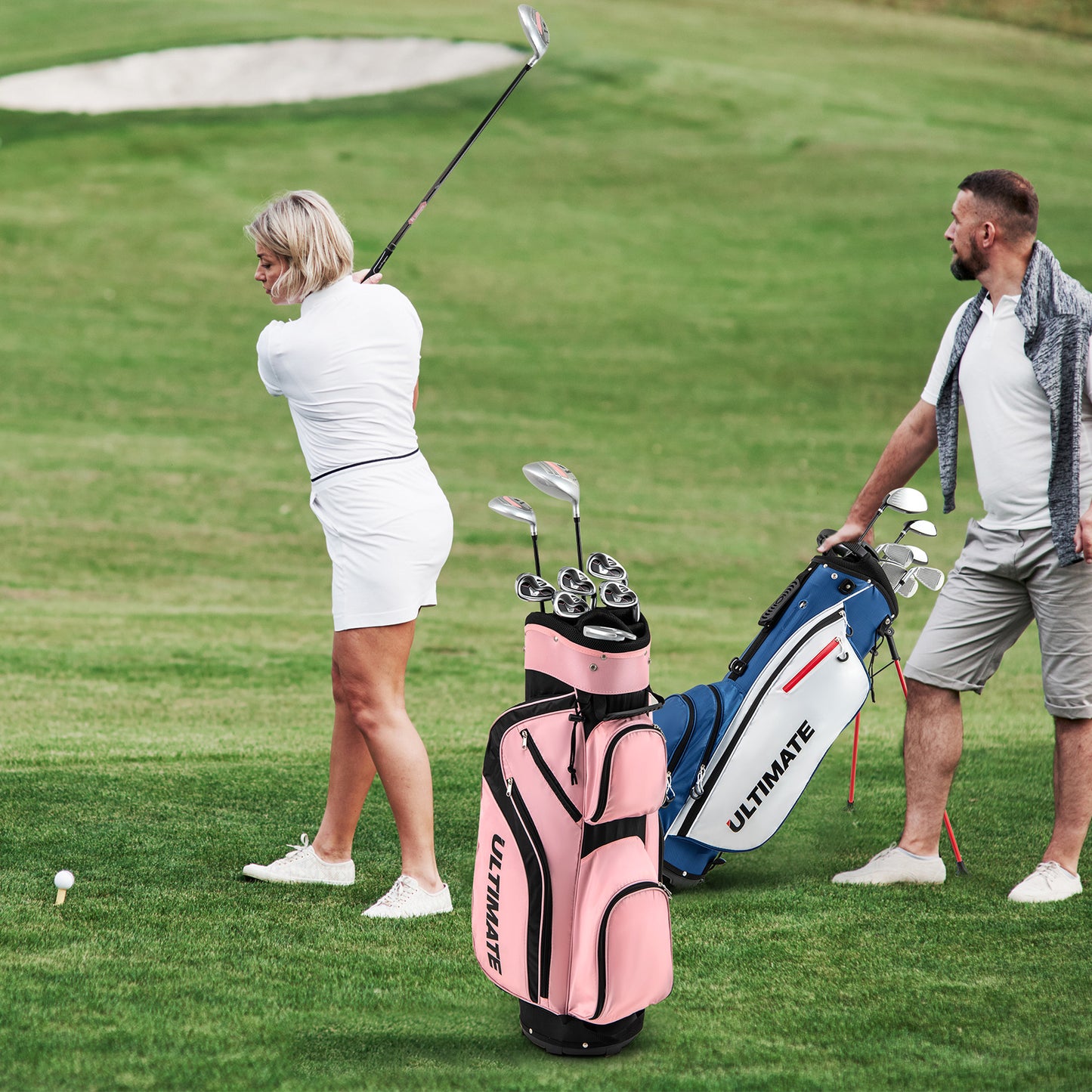 10 Pieces Womens Complete Golf Club Set with Alloy Driver