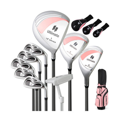 10 Pieces Womens Complete Golf Club Set with Alloy Driver