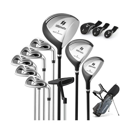 Men’s Profile Complete Golf Club Package Set Includes 10 Pieces-Black