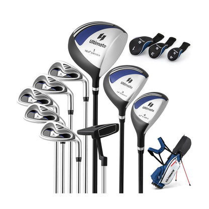 Men’s Profile Complete Golf Club Package Set Includes 10 Pieces-Black