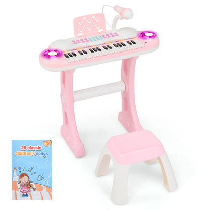37-key Kids Electronic Piano Keyboard Playset-Blue