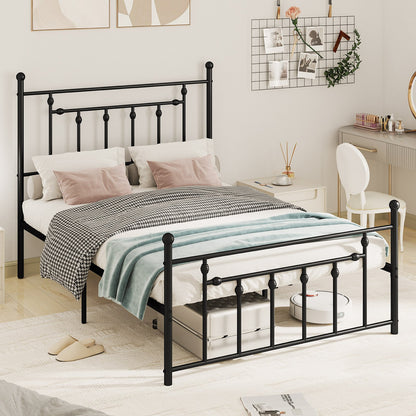 Full/Queen/Twin Size Heavy-duty Metal Bed Frame with Headboard-Twin Size