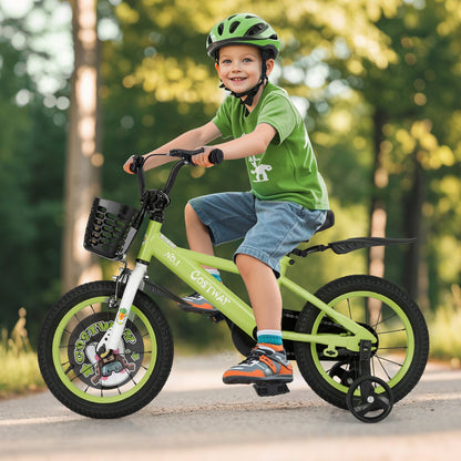 12 Inch Kids Bike Adjustable with Detachable Training Wheels for 3-4 Years Old-12 inches