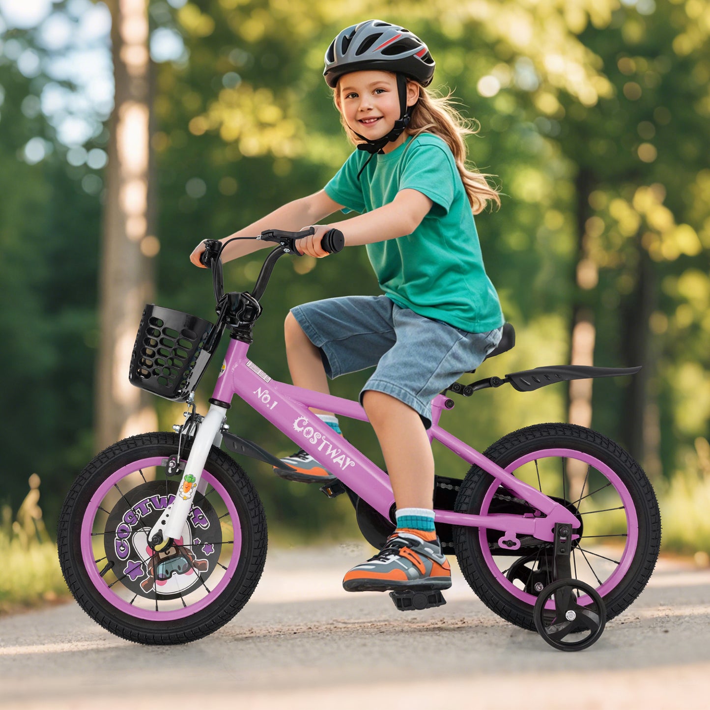 18 Inch Kids Bike for 4-8 Years Old Sport Bicycle with Adjustable Handlebar and Saddle-18 inches