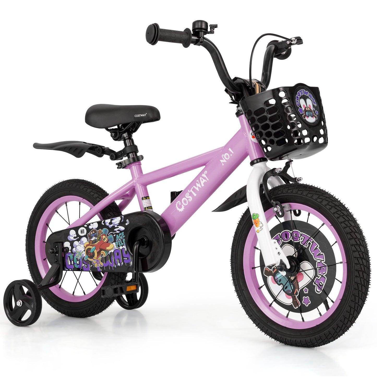 18 Inch Kids Bike for 4-8 Years Old Sport Bicycle with Adjustable Handlebar and Saddle-18 inches