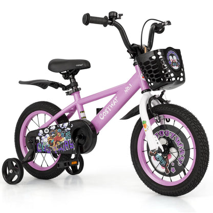 18 Inch Kids Bike for 4-8 Years Old Sport Bicycle with Adjustable Handlebar and Saddle-18 inches