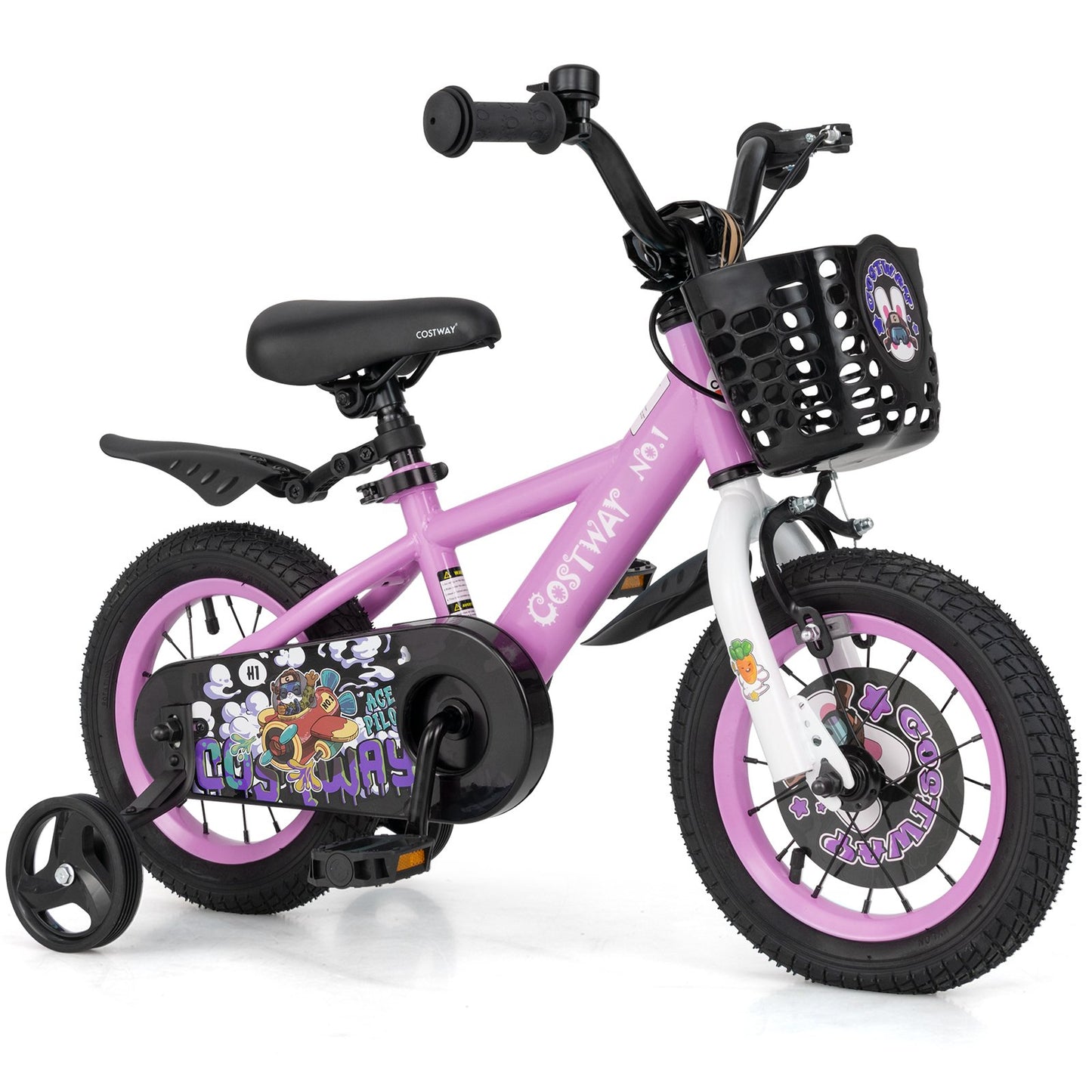 18 Inch Kids Bike for 4-8 Years Old Sport Bicycle with Adjustable Handlebar and Saddle-18 inches