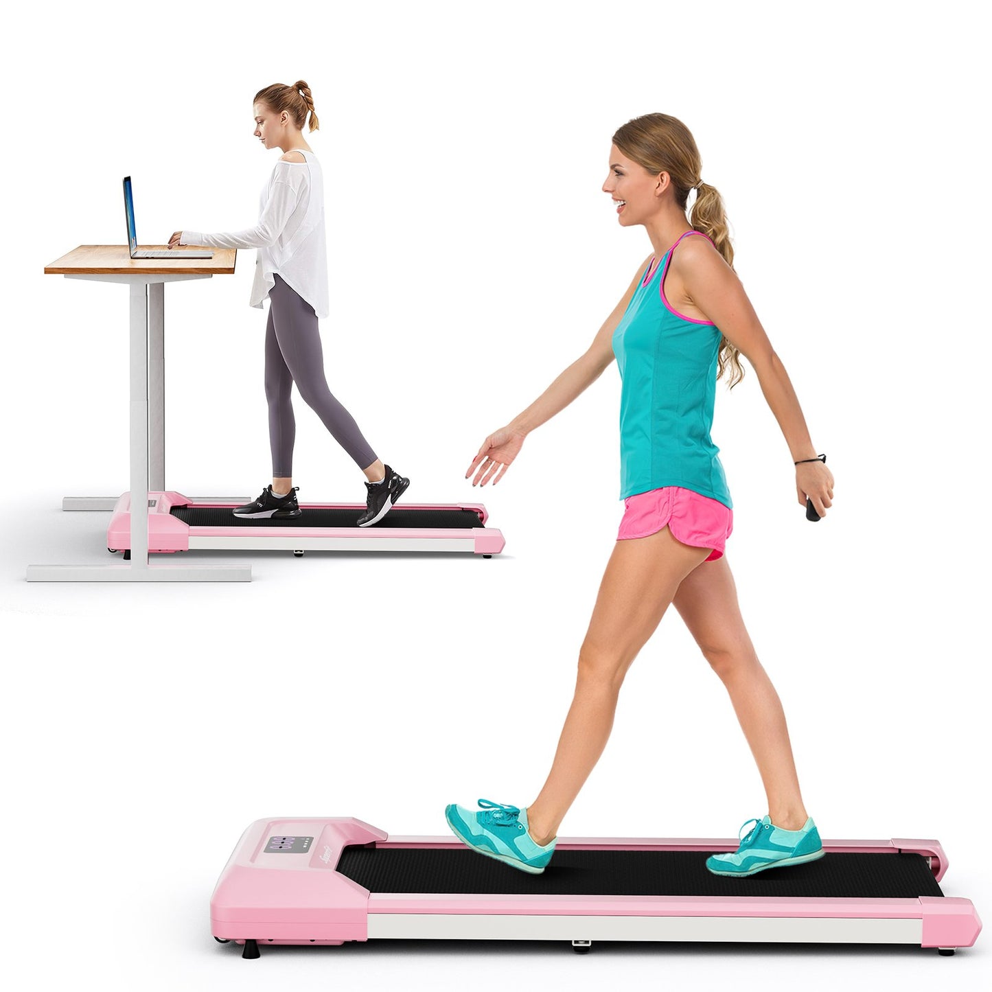 2.25 HP Walking Pad with LED Display and Remote Control-Black