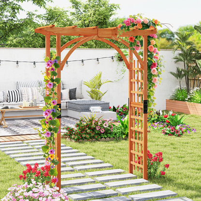 Garden Archway Arch Lattice Trellis Pergola for Climbing Plants and Outdoor Wedding Bridal Decor