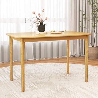 48 Inch Solid Wood Dining Table with Rubber Wood Supporting Legs for Kitchen Dining Room-Espresso
