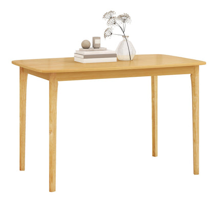 48 Inch Solid Wood Dining Table with Rubber Wood Supporting Legs for Kitchen Dining Room-Espresso