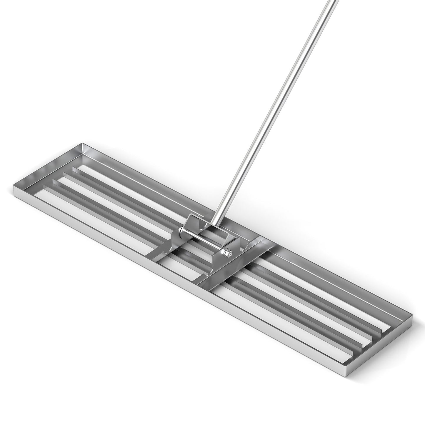 42 x 10 Inch Lawn Leveling Rake with Ergonomic Handle-Black