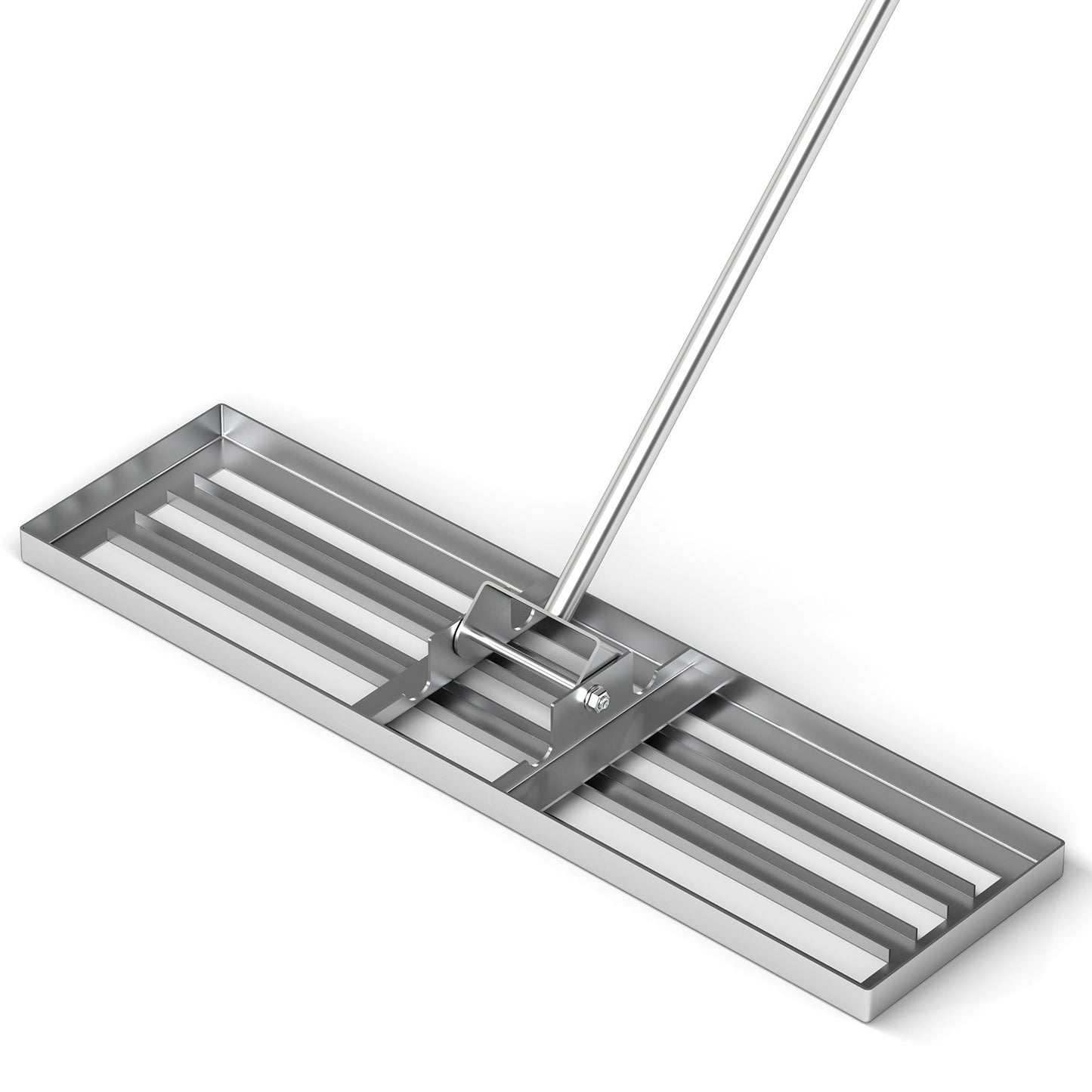 36 x 10 Inch Lawn Leveling Rake with Ergonomic Handle-Black