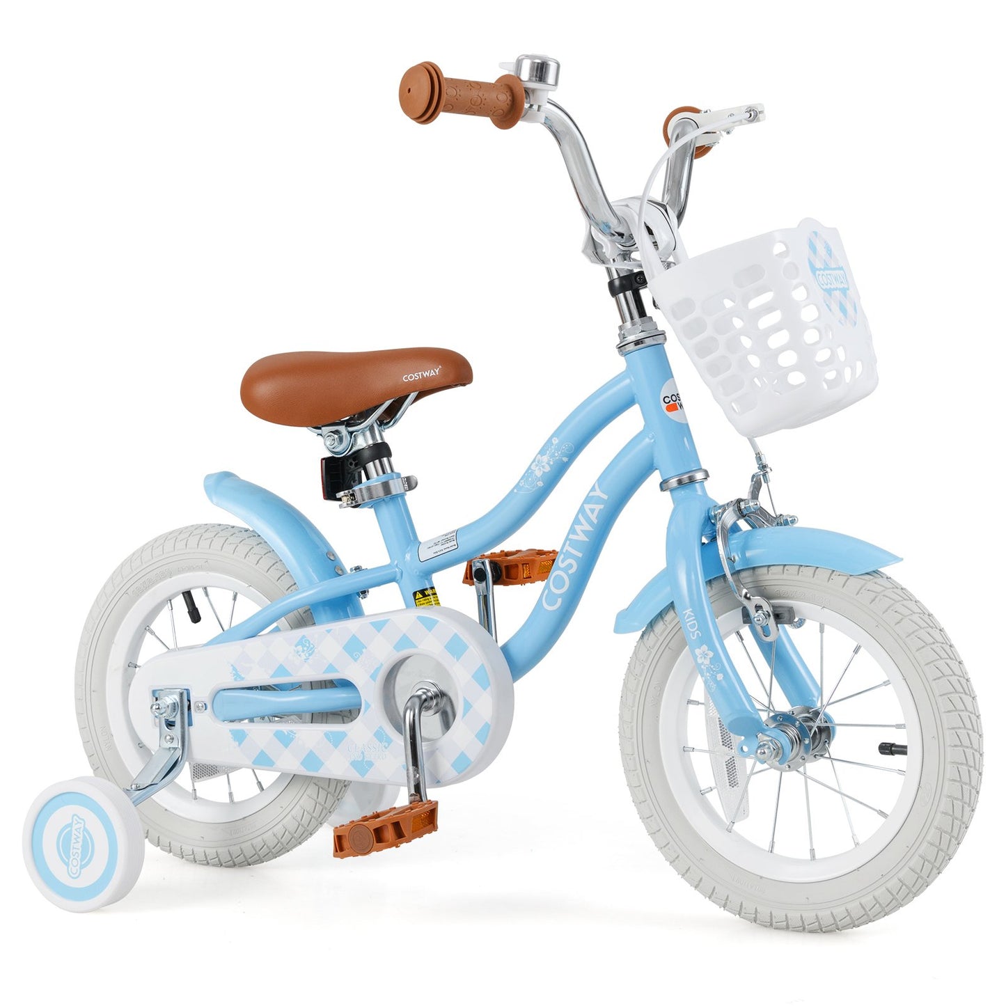 16 Inch Kids Bike with Adjustable Handlebar and Seat for 4-7 Year Old