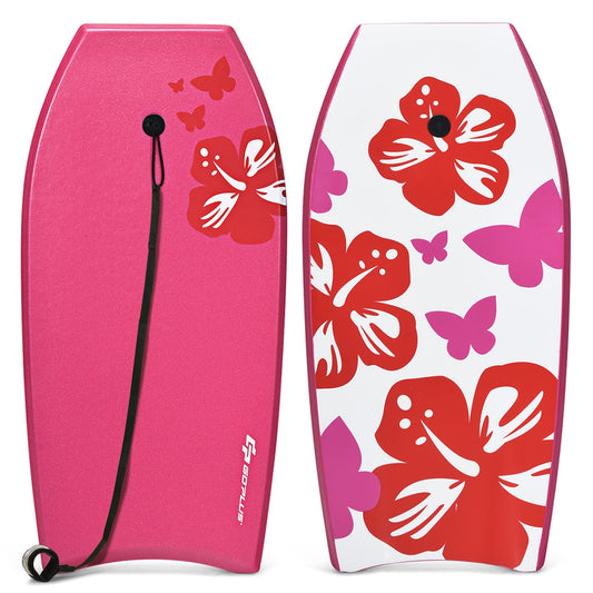 Lightweight Wilsons Home Store bodyboard with leash, EPS core, and IXPE deck for surfing and water sports.