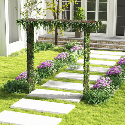 81 x 20 Inch Metal Garden Arch for Various Climbing Plant