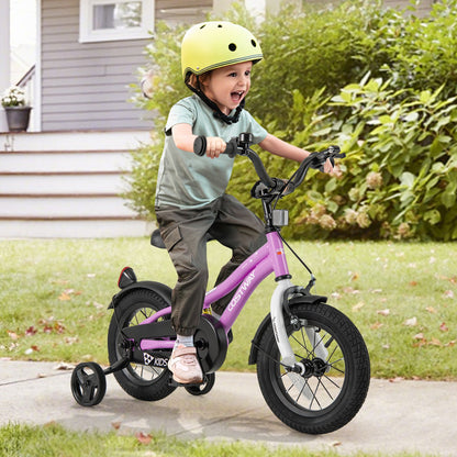 Kids Bike 16-Inch Children Training Bicycle with 2 Brake for 4-7 Years Old