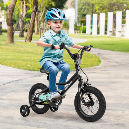14 Inch Kids Bike Adjustable for 3-5 Years Old with Low-Step Frame