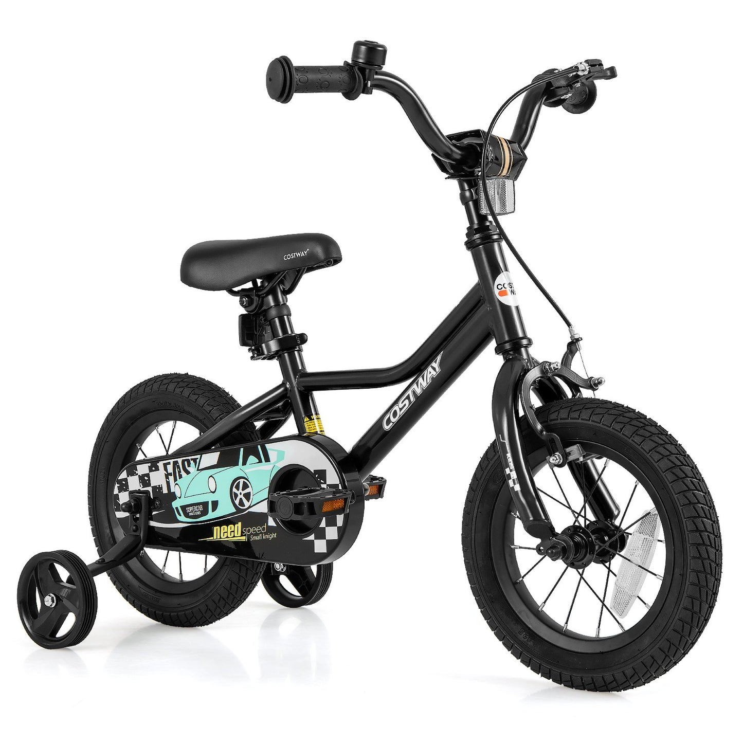 14 Inch Kids Bike Adjustable for 3-5 Years Old with Low-Step Frame