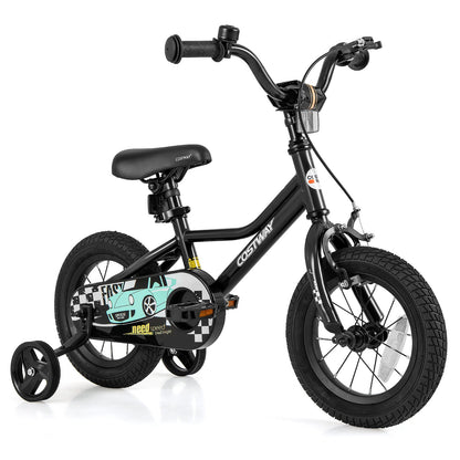 14 Inch Kids Bike Adjustable for 3-5 Years Old with Low-Step Frame
