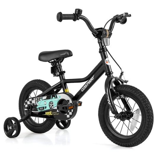 12-inch kids bike with adjustable seat and low-step frame, ideal for 3-4 year olds, by Wilsons Home Store.