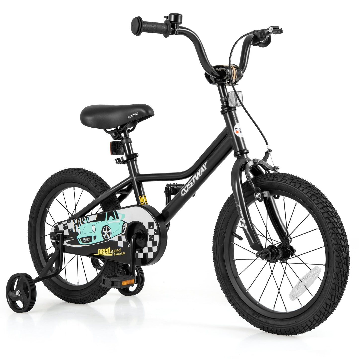 14 Inch Kids Bike Adjustable for 3-5 Years Old with Low-Step Frame