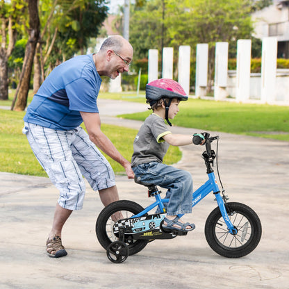 18 Inch Kids Bike with Removable Training Wheels for Aged 4-8 Years Old