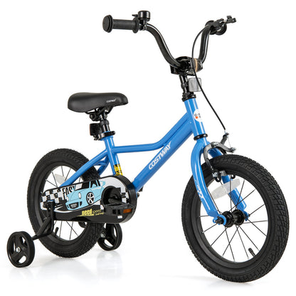 18 Inch Kids Bike with Removable Training Wheels for Aged 4-8 Years Old