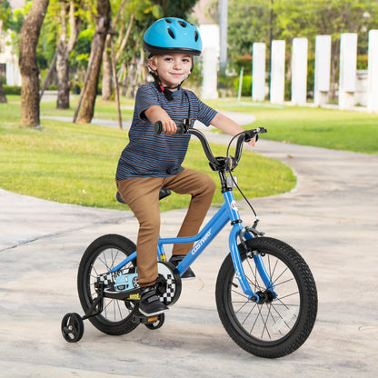 18 Inch Kids Bike with Removable Training Wheels for Aged 4-8 Years Old