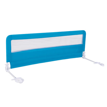 59 Inch Extra Long Folding Breathable Baby Children Toddlers Bed Rail Guard with Safety Strap-Beige