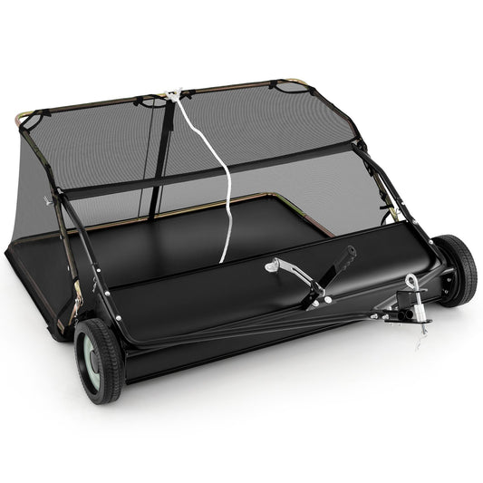 48 Inch Tow-Behind Lawn Sweeper with 26/27 Cu.FT Hopper Bag