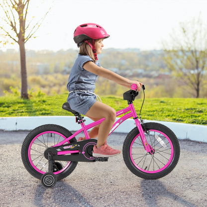 18 Inch Kids Bike for 4-8 Years Old Adjustable with Removable Training Wheels