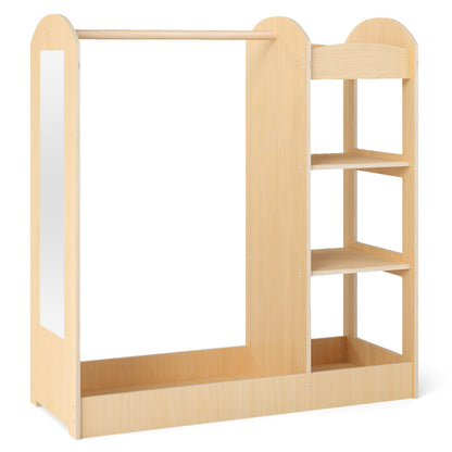 Kids Dress Up Storage with Mirror-Blue