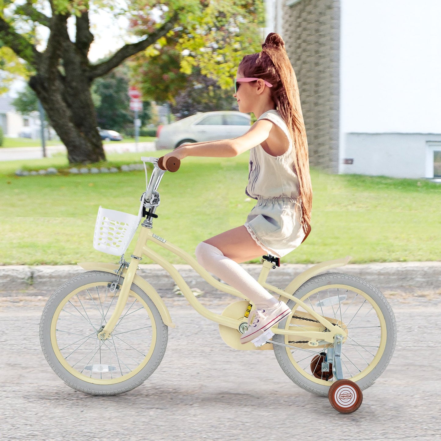 14 Inch Kids Bike Adjustable with Training Wheels Ages 3-8 Years Olds-14 inches