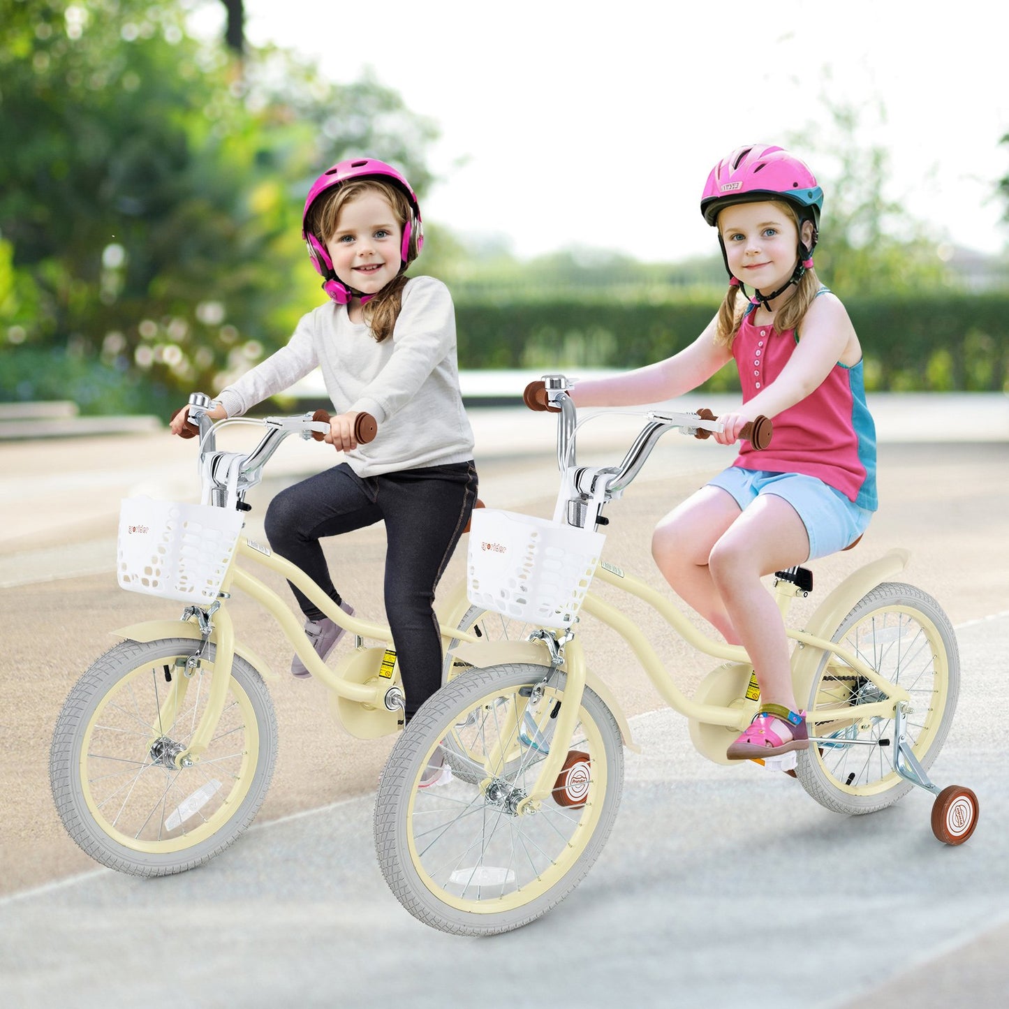 14 Inch Kids Bike Adjustable with Training Wheels Ages 3-8 Years Olds-14 inches