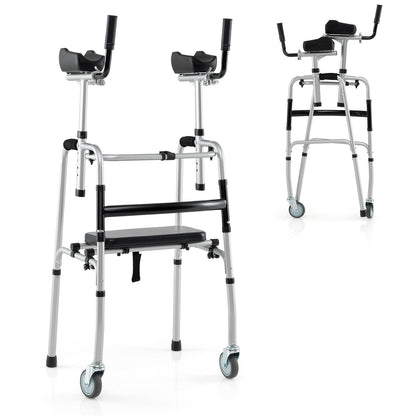 Versatile Rolling Walker for Rehabilitation Training-Navy