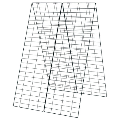 2 Pieces Foldable A-Frame Trellis Plant Supports with Twist Ties-Green