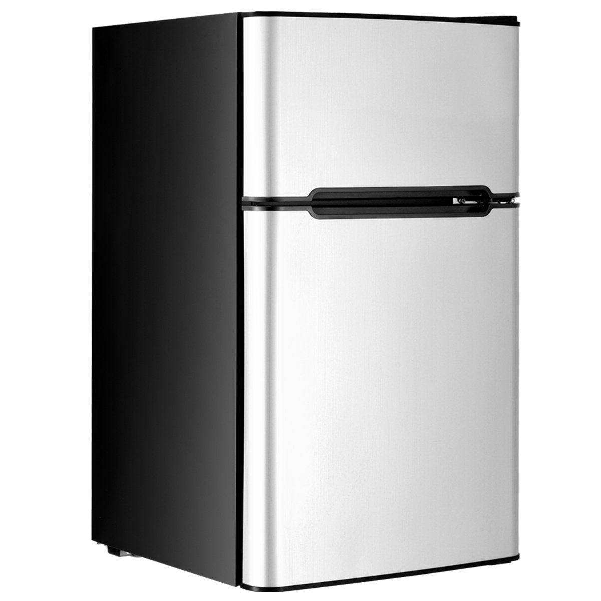 3.2 cu ft. Compact Stainless Steel Refrigerator-Black