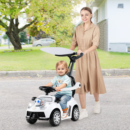 3 in 1 Push Car for Toddler Stroller Sliding Walking Car for Boys and Girls-Pink