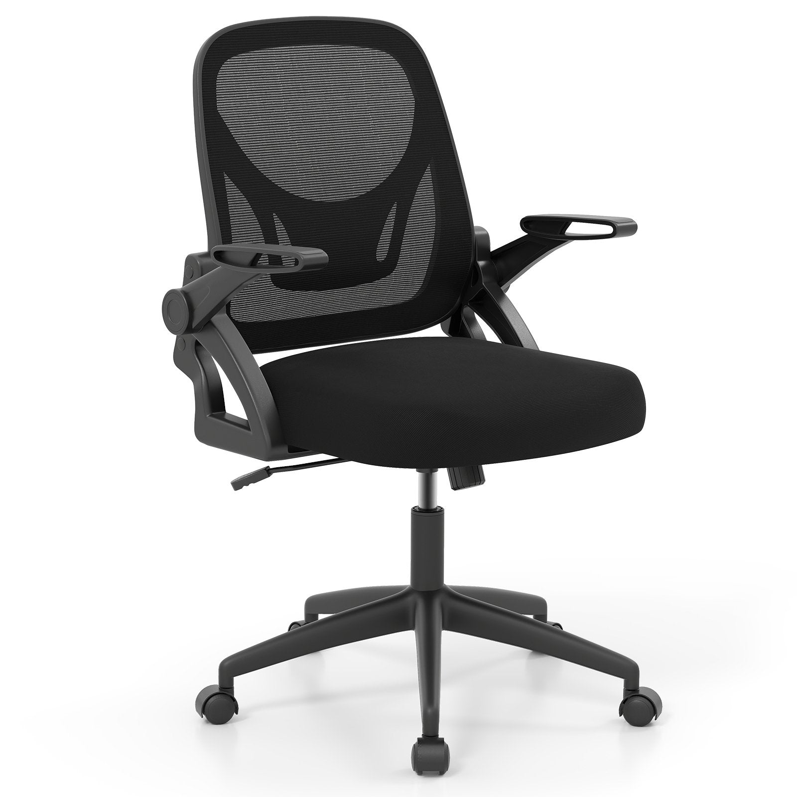 Ergonomic Computer Desk Chair with Lumbar Support and Flip-up Arms ...