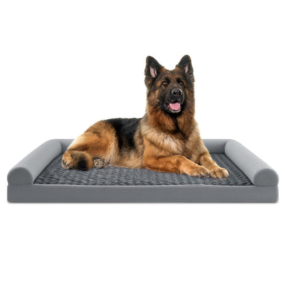 Orthopedic Foam Dog Bed Large Dog Sofa Couch with Removable Cover-XL